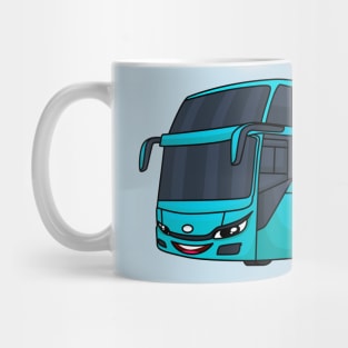 Modern passenger bus cartoon illustration Mug